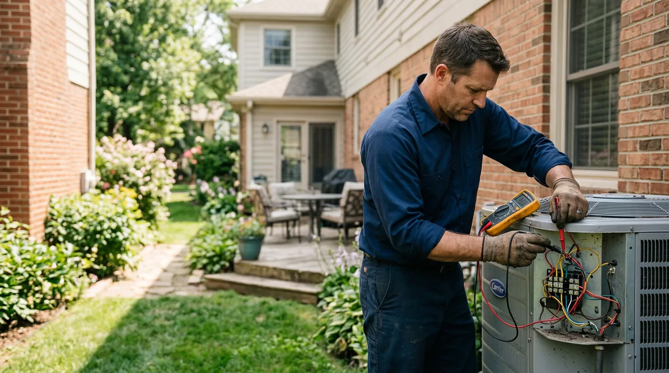 HVAC technician working near Boiling Springs, NC